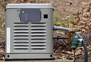 A home backup generator for use during power outages