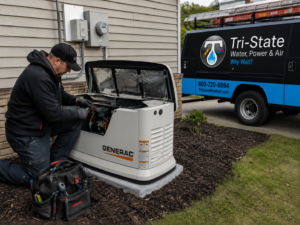Whole house backup generator installation in Dallas